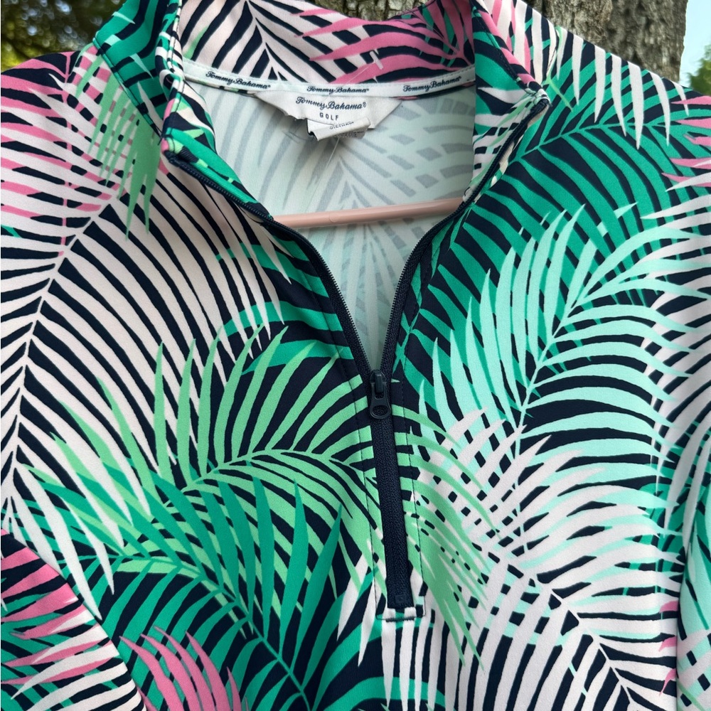 Tommy Bahama Tropical Print Women's golf S/L - Picture 6 of 8
